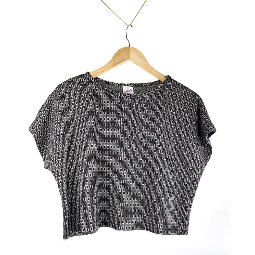 Vintage | Graff California Geo Pattern Draped Top
